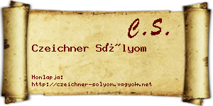 Czeichner Sólyom névjegykártya